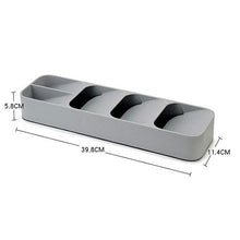 Load image into Gallery viewer, Compact Cutlery Organizer | Kitchen Drawer Organizer
