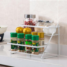 Load image into Gallery viewer, Double Layer Storage Shelf For Condiments Spices
