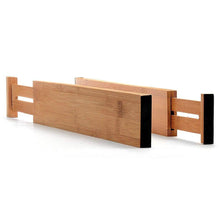 Load image into Gallery viewer, Adjustable Bamboo Drawer Organizer Pack Of 4
