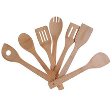 Load image into Gallery viewer, Bamboo Cooking Utensils Set Pack Of 7
