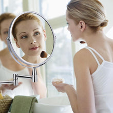 Load image into Gallery viewer, Dual-Sided Wall Mount Make-Up Mirror 1X/5X
