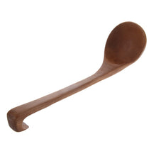 Load image into Gallery viewer, Brown Wooden Soup Ladle With Hook End

