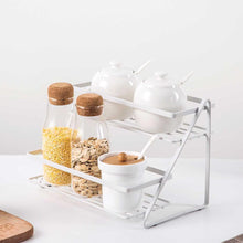 Load image into Gallery viewer, Double Layer Storage Shelf For Condiments Spices
