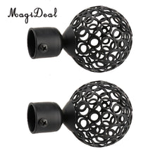Load image into Gallery viewer, 22mm Dia Drapery Curtain Rod Iron Ends
