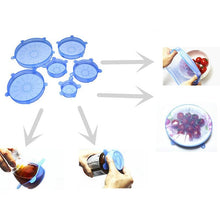 Load image into Gallery viewer, Stretchable Food Silicone Lid-6 Pieces

