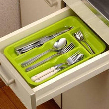 Load image into Gallery viewer, Compact Cutlery Organizer | Kitchen Drawer Organizer
