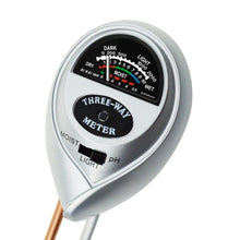 Load image into Gallery viewer, 3 In 1 Soil Moisture Light PH Sensor Meter Kit
