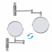 Load image into Gallery viewer, Dual-Sided Wall Mount Make-Up Mirror 1X/5X
