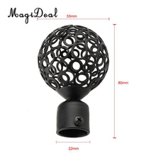 Load image into Gallery viewer, 22mm Dia Drapery Curtain Rod Iron Ends
