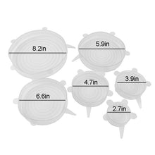 Load image into Gallery viewer, Stretchable Food Silicone Lid-6 Pieces
