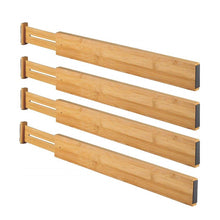 Load image into Gallery viewer, Adjustable Bamboo Drawer Organizer Pack Of 4
