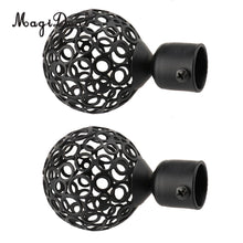 Load image into Gallery viewer, 22mm Dia Drapery Curtain Rod Iron Ends

